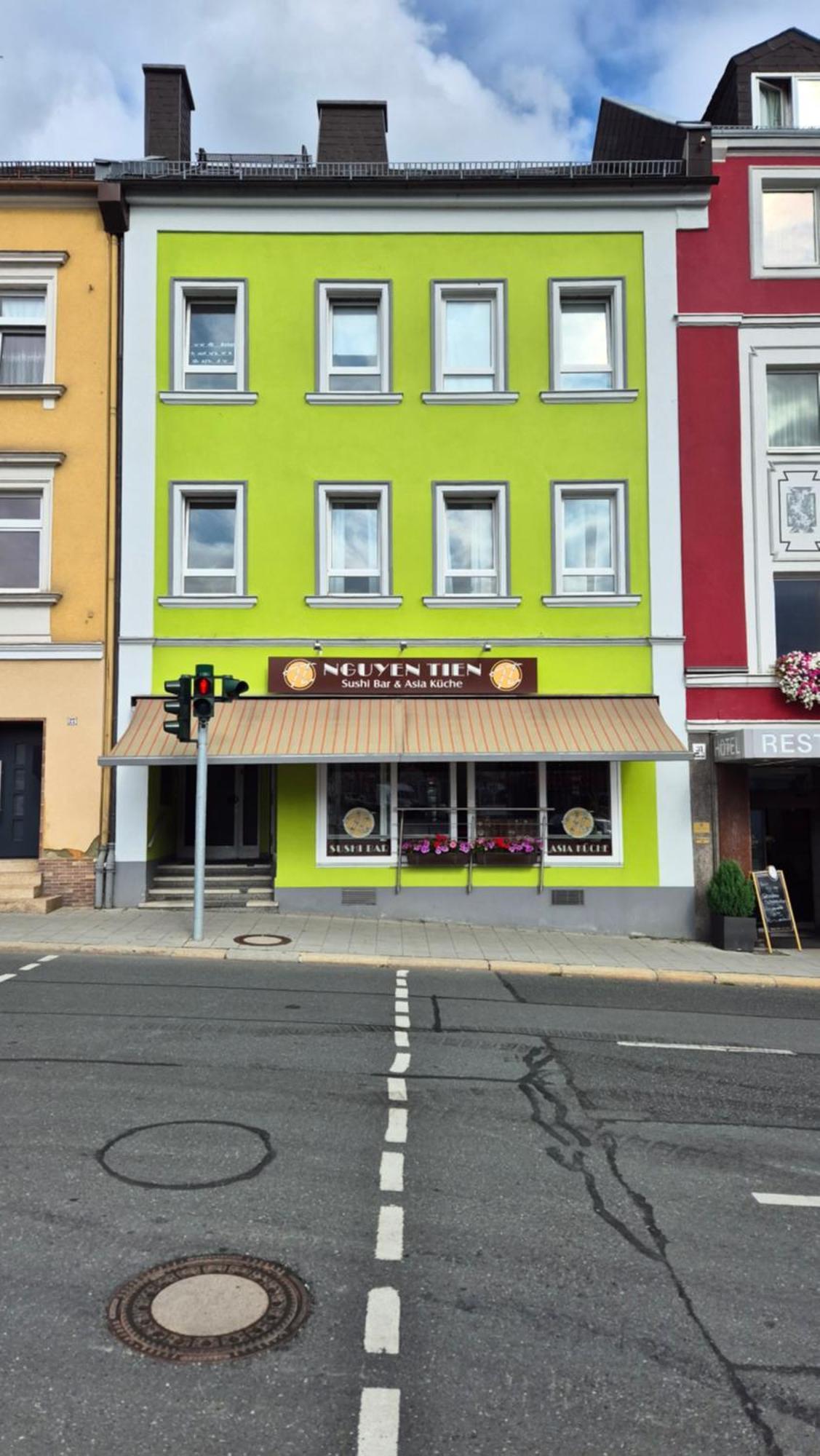 Schillerapartment Hof, Kueche, 24H Digital-Checkin, Parkplatz, Wlan250Mbit Eksteriør billede